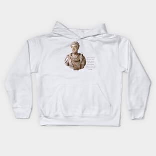 Marcus Aurelius the great philosopher emperor Kids Hoodie